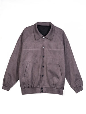 Chaqueta Uniforme de Béisbol Ante Suave Otoño Invierno Hombre Oversized - Image 2