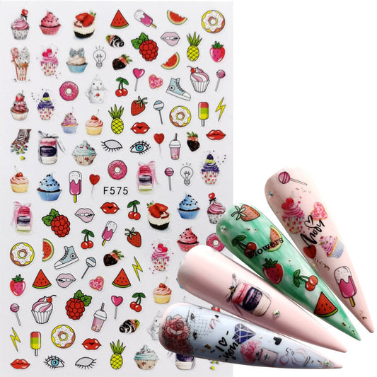 Calcomanías de Uñas Adhesivas - Diseños Decorativos para Manicura Instantánea - Image 2