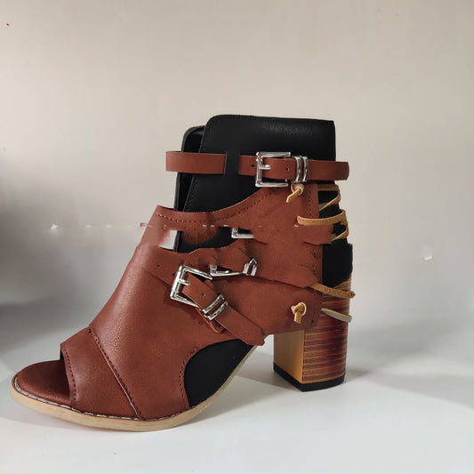 Sandalias Cuña Estilo Romano Talla Grande para Mujer - Image 2