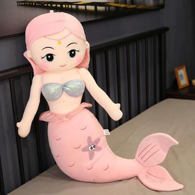 Muñeca Sirena de Peluche Adorable para la Cama - Image 2