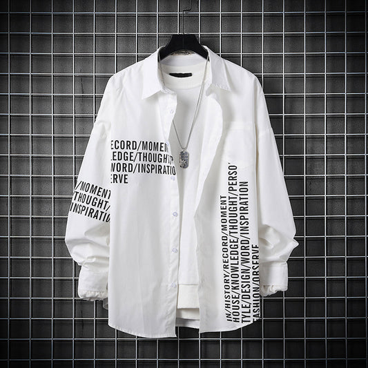 Camisa Casual Hombre Manga Larga Estilo Coreano Primavera Otoño - Image 2