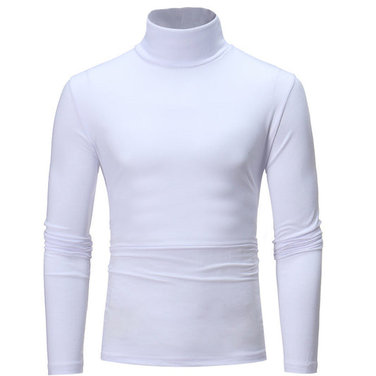 Camiseta Ajustada de Cuello Alto Manga Larga para Hombre - Image 2