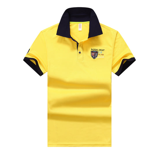 Polo Casual de Manga Corta con Solapa para Hombre - Image 2