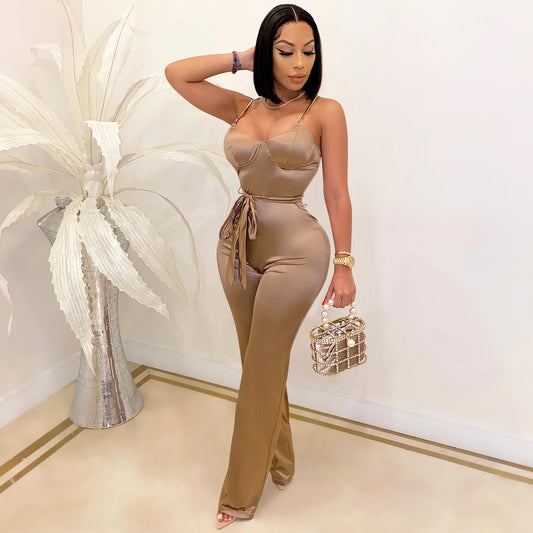 Jumpsuit Elegante de Piernas Rectas - Estilo Sofisticado - Image 2