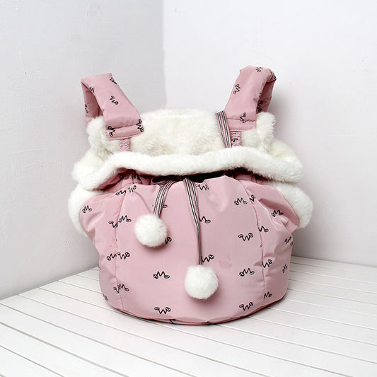 Mochila portatil abrigada para gato - Image 2