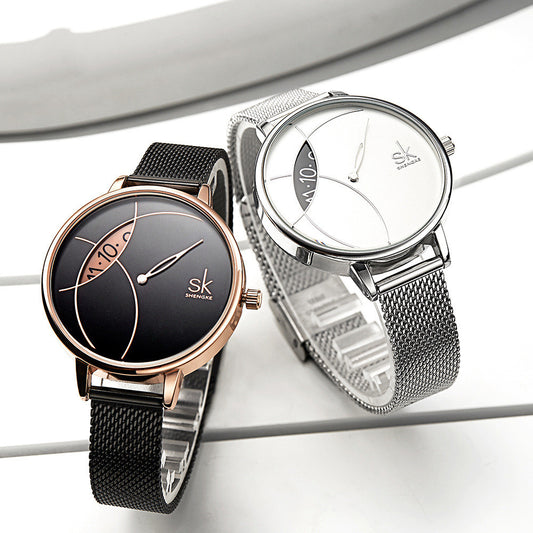 Reloj Elegante para Mujer con Malla Metálica Creativa - Image 2