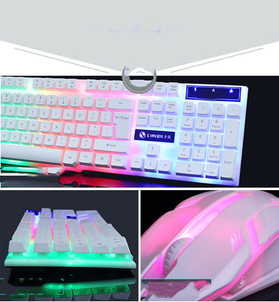 Kit Gamer Limei GTX300 - Teclado y Ratón USB con Retroiluminación RGB