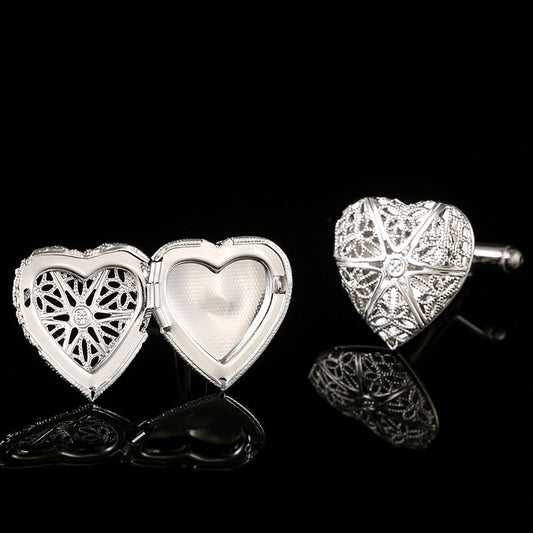Gemelos Huecos Love para Hombre - Diseño Francés Elegante - Image 2