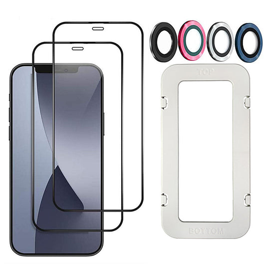 Protector de Pantalla Templado Compatible con iPhone - Modelos 6 a 12 Pro Max - Image 2