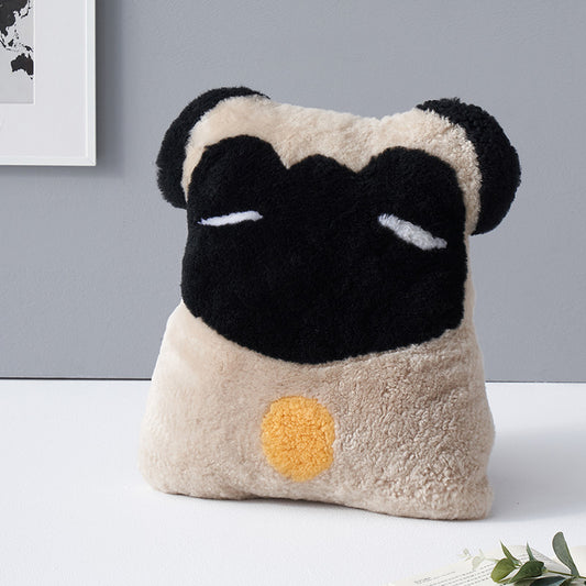 Cojín Peluche de Lana con Diseño Infantil Aozun - Image 2