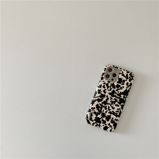 Funda para iPhone Compatible con Diseño Black Splash Ink Minimalista - Image 2