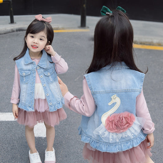 Chaleco Infantil Bordado con Diseños Animados - Versátil y Cómodo - Image 2