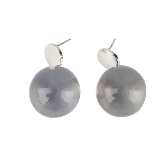 Aretes Redondos Transparentes - Image 2