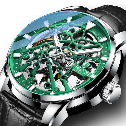 Reloj Mecánico Automático para Hombre con Esfera Transparente, Resistente al Agua y Luminoso - Image 2