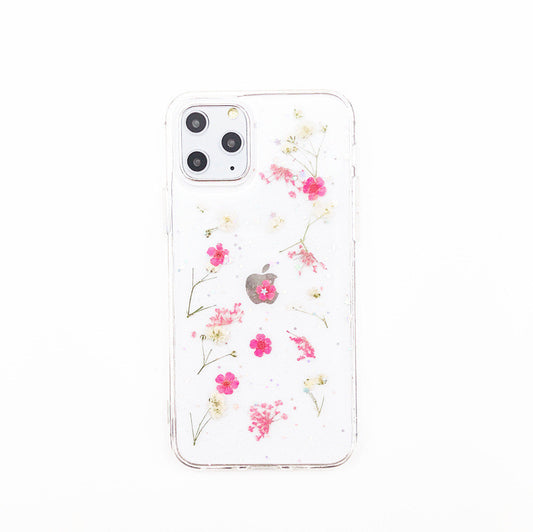 Funda para Celular con Flores Secas en Resina Epoxi Transparente - Image 2