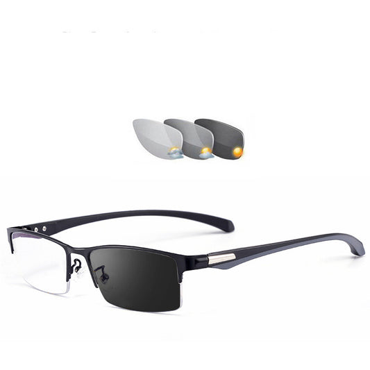 Gafas de Sol Fotocromáticas Ejecutivas - Marco Medio Metal, Estilo Business Moderno - Image 2