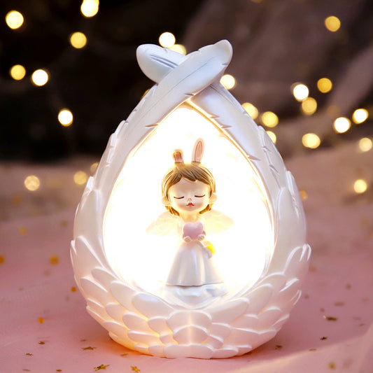 Luz Nocturna Alas de Ángel con Estrellas para Dormir - Image 2