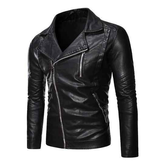 Chaqueta de Cuero para Motociclista Talla Grande - Image 2