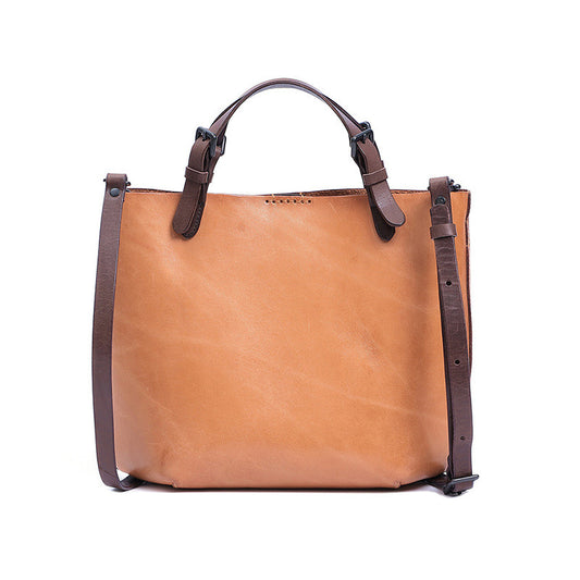 Bolsos de Cuero Genuino Estilo Retro - Primera Capa - Image 2