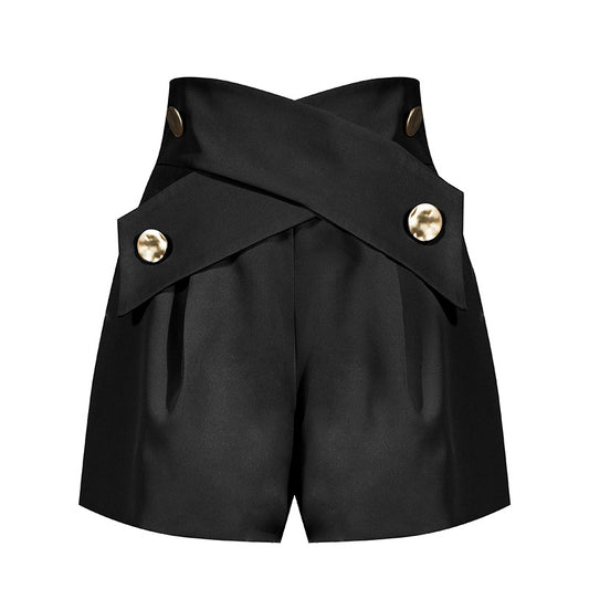 Shorts Talle Alto Slim Pierna Ancha Casual - Image 2