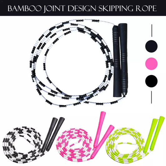 Cuerda para Saltar Deportiva Familiar PVC con Mango de Bambú - Image 2