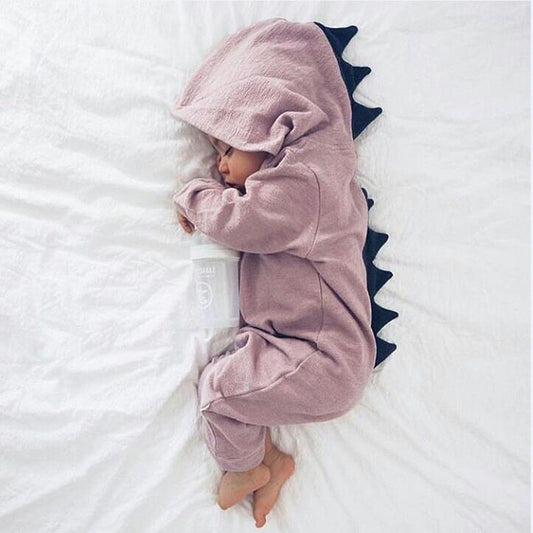 Pijama Enterizo de Dinosaurio con Capucha para Bebé - Image 2