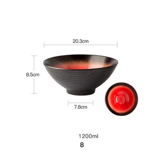 Tazón de Cerámica Estilo Europeo para Ramen y Fideos con Carne - Image 2