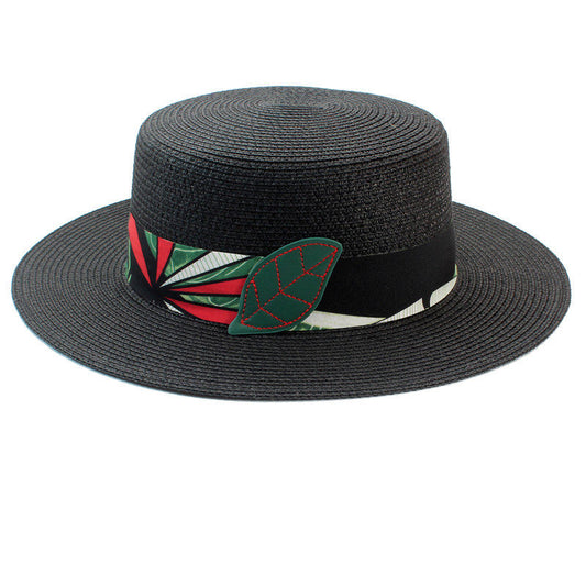 Sombrero Bohemio de Paja Plana - Estilo Coreano - Image 2