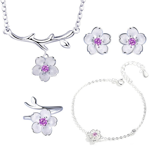 Set de 4 Pulseras Sakura para Mujer - Diseño Minimalista y Fresco - Image 2