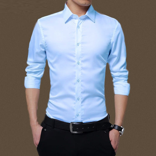 Camisa Formal de Manga Larga para Hombre - Estilo Profesional - Image 2