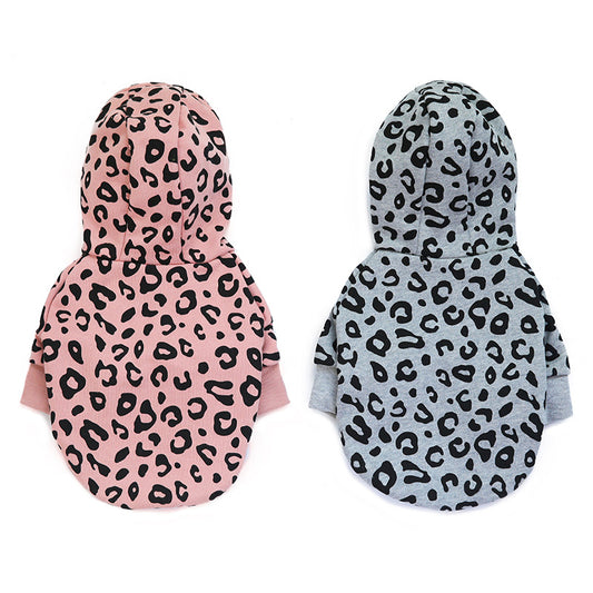 Suéter para Perro con Capucha Estampado Leopardo - Diseño Moderno y Cómodo - Image 2