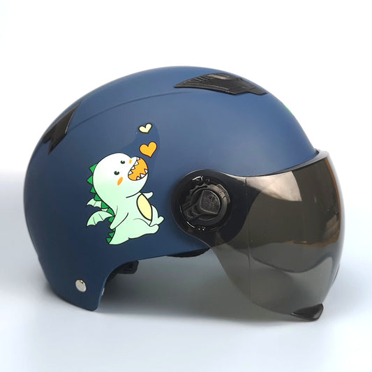 Casco de Seguridad Infantil para Auto Eléctrico - Gris, Uso Todo Año - Image 2