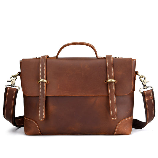 Bolsa Mensajera de Cuero Vintage para Hombre - Maletín Ejecutivo - Image 2