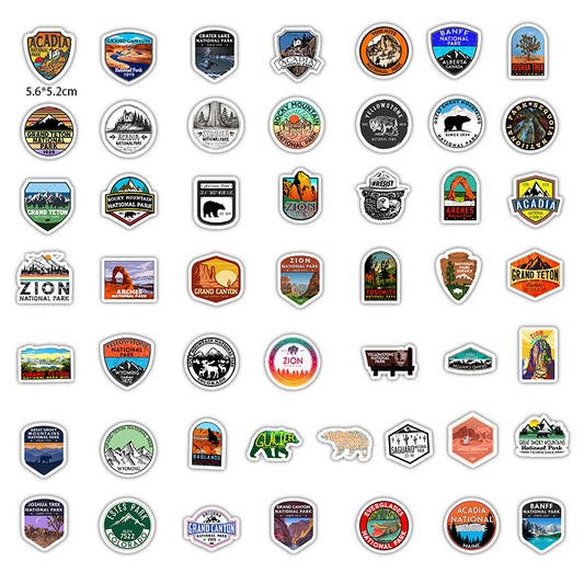 Pegatinas Impermeables de Parques Nacionales - Set de 50 Diseños - Image 2