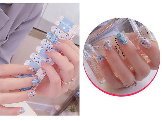 Pegatinas de Uñas 3D con Efecto Bronceado - Set de 20 Adhesivos de Doble Fila - Image 2