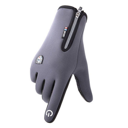 Guantes de Cuero y Terciopelo con Pantalla Táctil para Deportes - Image 2