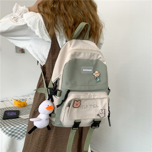 Mochila Escolar Coreana Harajuku - Estilo Minimalista para Estudiantes - Image 2