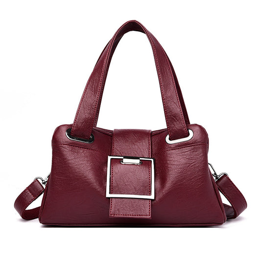 Bolsa de Cuero Estilo Europeo Acolchada - Cartera Versátil para Mujer - Image 2
