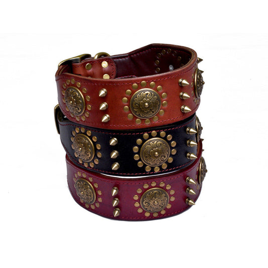 Collar Retro para Mascotas con Remaches de Aleación - Image 2