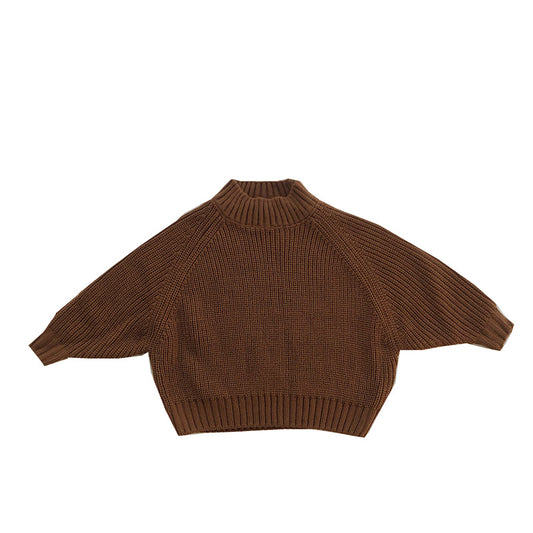 Suéter Acolchado Infantil Cuello Alto Retro para Niños y Niñas - Image 2