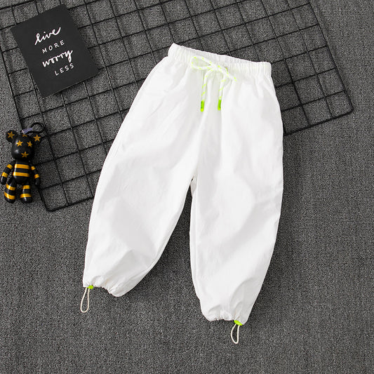 Pantalones Deportivos Niños y Niñas Estilo Coreano Cintura Alta Sueltos - Image 2