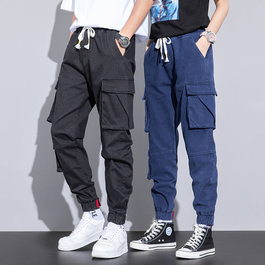 Overol Capri Casual Unisex de Algodón - Estilo Coreano Primavera - Image 2