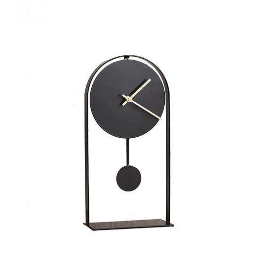 Reloj de Escritorio Decorativo Hierro Forjado Estilo Nórdico Italiano - Image 2