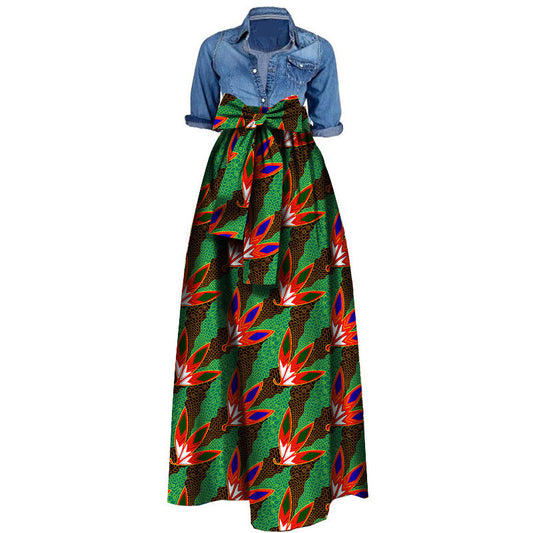 Falda Batik de Algodón Africano para Mujer - Image 2