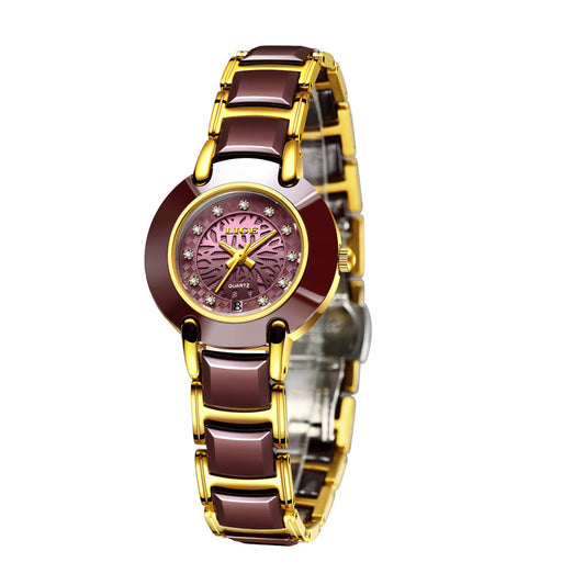 Reloj de Pareja con Movimiento Importado y Cerámica Premium - Image 2