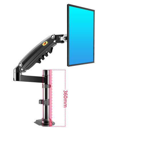 Soporte Dual para Monitor F80 - Elevador Telescópico Giratorio con Estante de Escritorio - Image 2