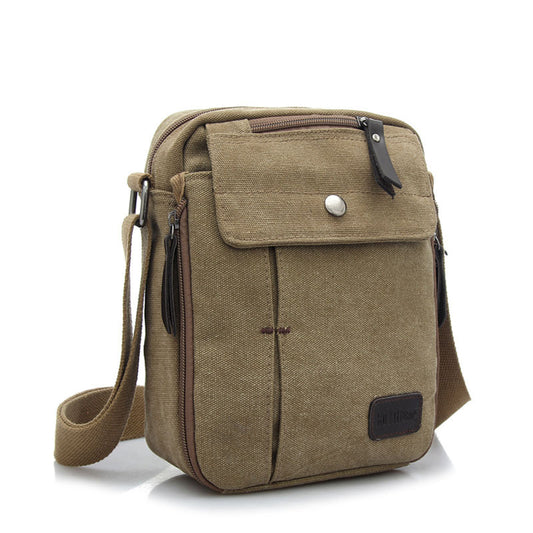 Bolsa Mensajero Canvas Estilo Vertical - Mochila Multifuncional para Viaje y Deporte - Image 2