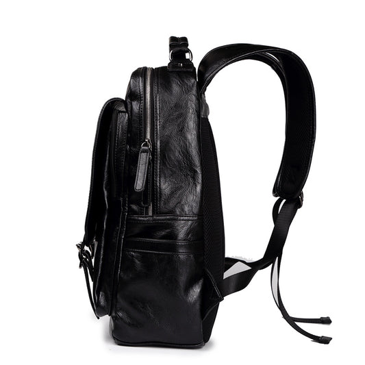 Mochila de Viaje Estudiante en Cuero PU con Hebilla de Seguridad - Image 2