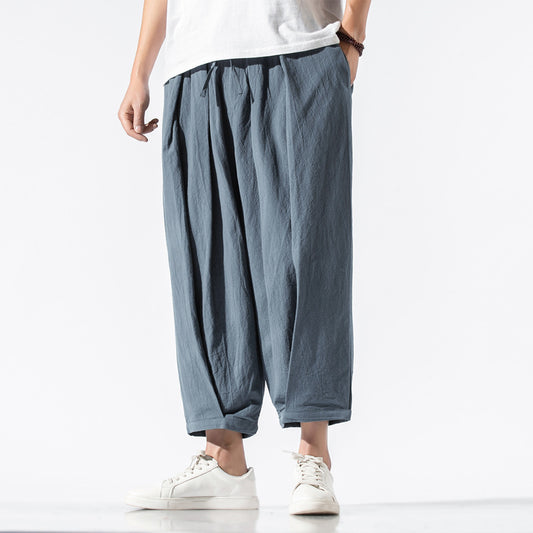 Pantalones Holgados Estilo Chino en Colores Sólidos Talla Grande - Image 2