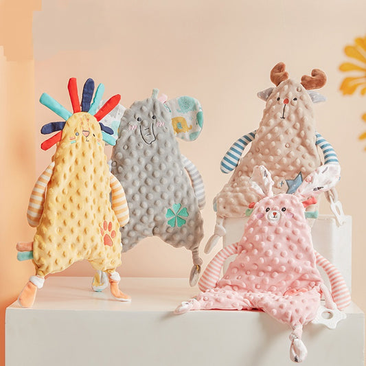 Toallita Apaciguadora de Bebé con Orejas de Conejo Kawaii - Mordedor y Juguete Reconfortante - Image 2